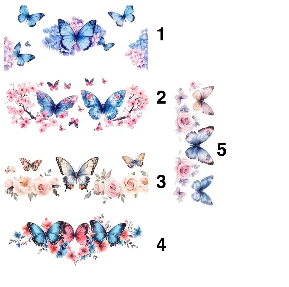Papillons colorés